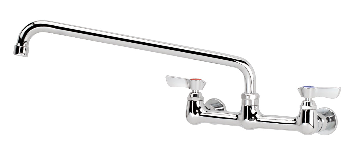 Krowne 12-814L SILVER SERIES 8" CENTER Wall Faucet, 1/4 TURN Ceramic ValveS, WITH 14" SPOUT