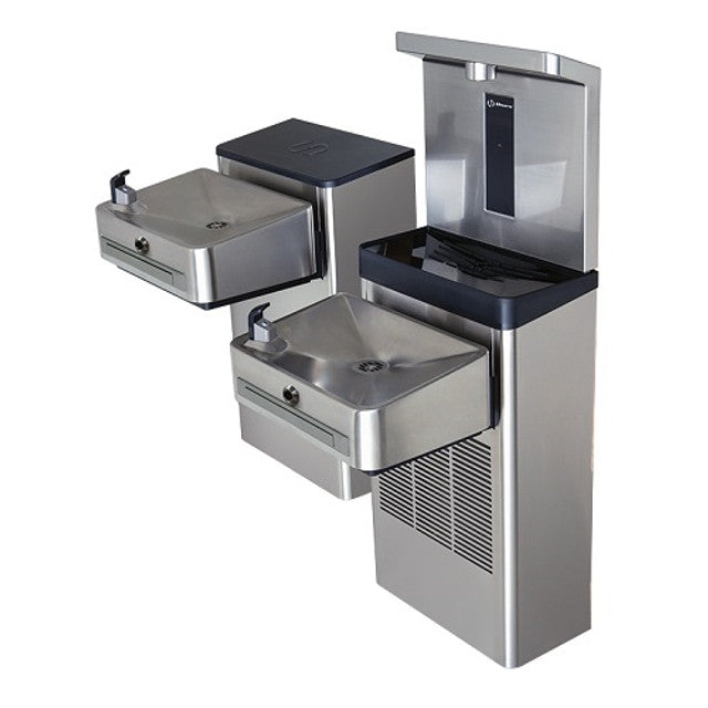 Haws 1212SH Wall-mount hi-lo ADA touchless water cooler and bottle filler