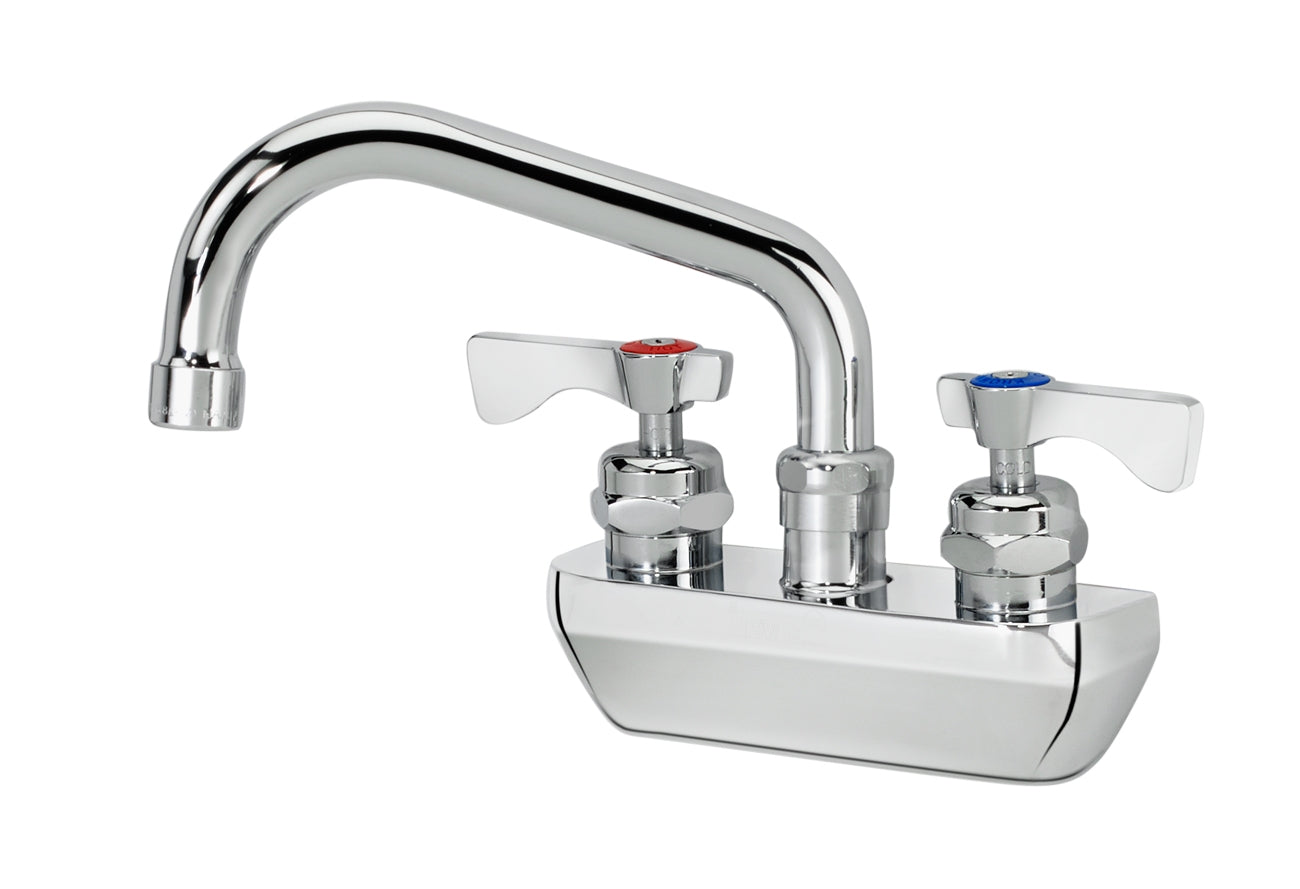 Krowne 14-406L ROYAL SERIES 4" CENTER Wall Faucet, 1/4 TURN Ceramic CARTRIDGE ValveS, WITH 6" SPOUT