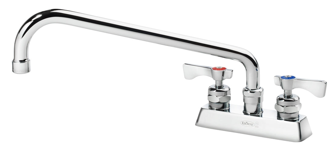 Krowne 15-312L ROYAL SERIES 4" CENTER DECK Faucet WITH 12" SPOUT