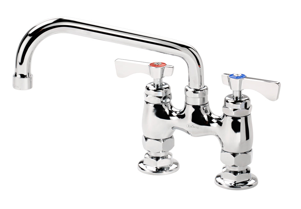 Krowne 15-408L ROYAL SERIES 4" CENTER RAISED DECK Faucet WITH 8" SPOUT