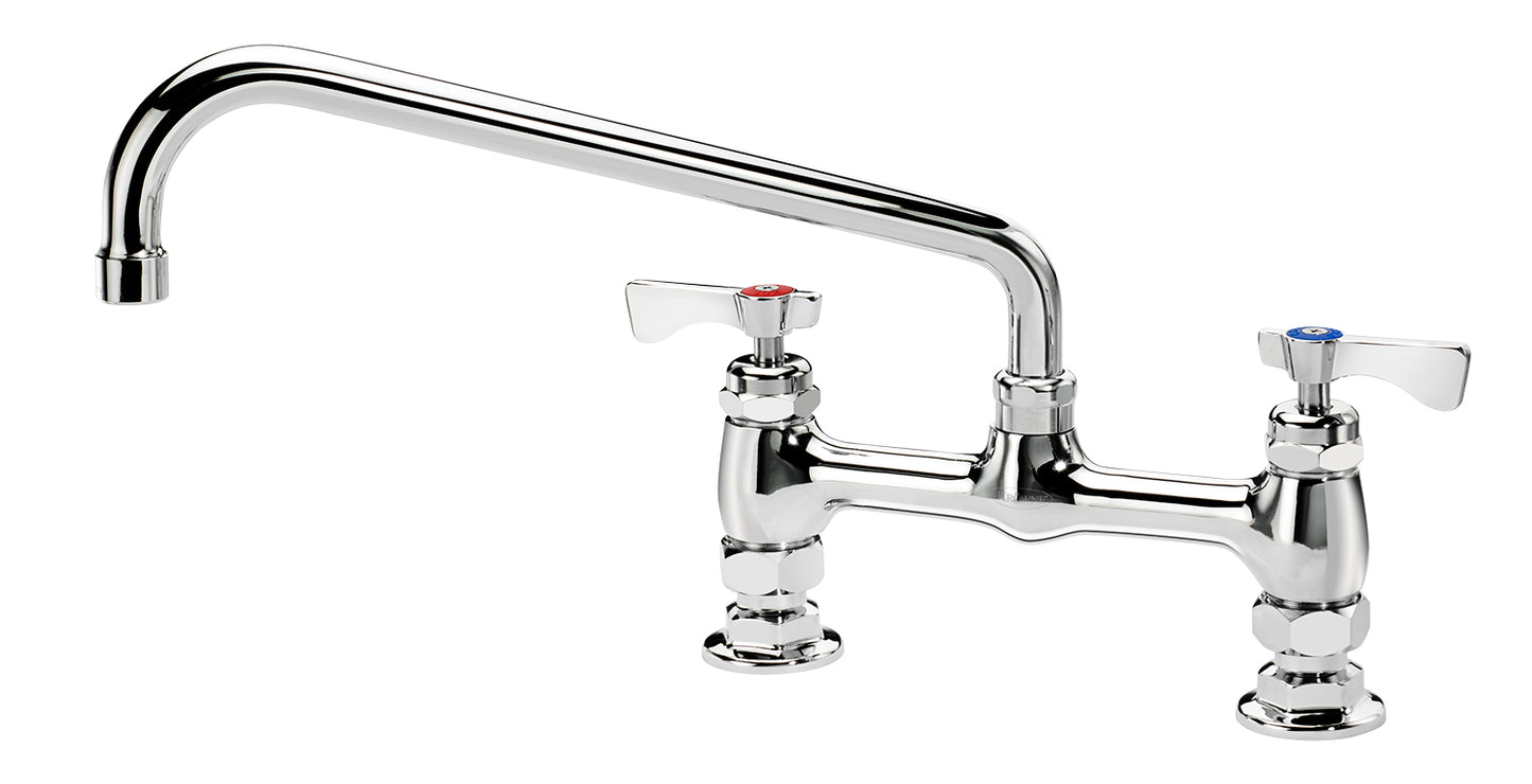 Krowne 15-812L ROYAL SERIES 8" CENTER RAISED DECK Faucet WITH 12" SPOUT
