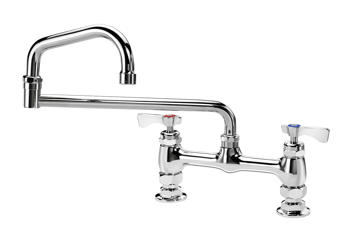 Krowne 15-818L ROYAL 8" CENTER RAISED DECK Faucet WITH 18" JOINTED SPOUT
