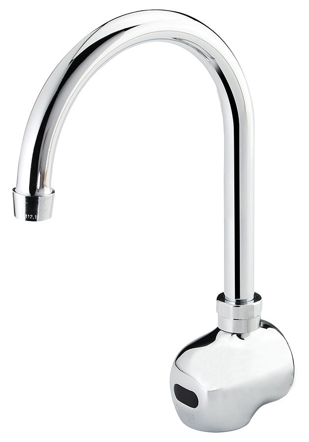 Krowne 16-191 Krowne 16-191. Royal Series Single Hole Wall Mount Sensor Faucet with 6" Wide Gooseneck Spout. Easy Adjust Shut-Off Delay, Auto Flush, Auto Time-Out and Range Sensitivity. Infared Sensor Operated.
