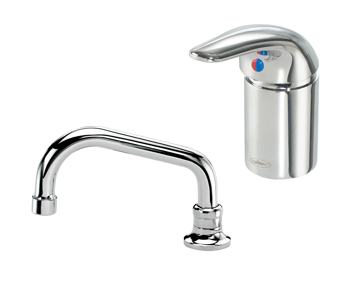 Krowne 16-331L Krowne 16-331L. Royal Series Single Lever Deck Mount Remote Valve with 6"W Remote Spout.