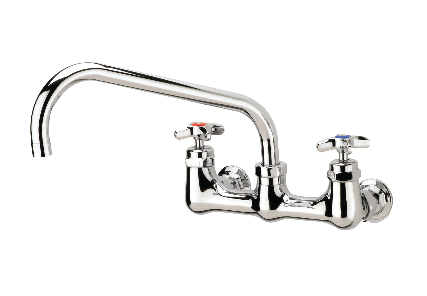 Krowne 18-814L LOWLEAD ROYAL SERIES 8" CENTER HIGH FLOW Faucet WITH 14" SPOUT, MOUNTING Kit & SUPPLY ELBOW (ROW 12)