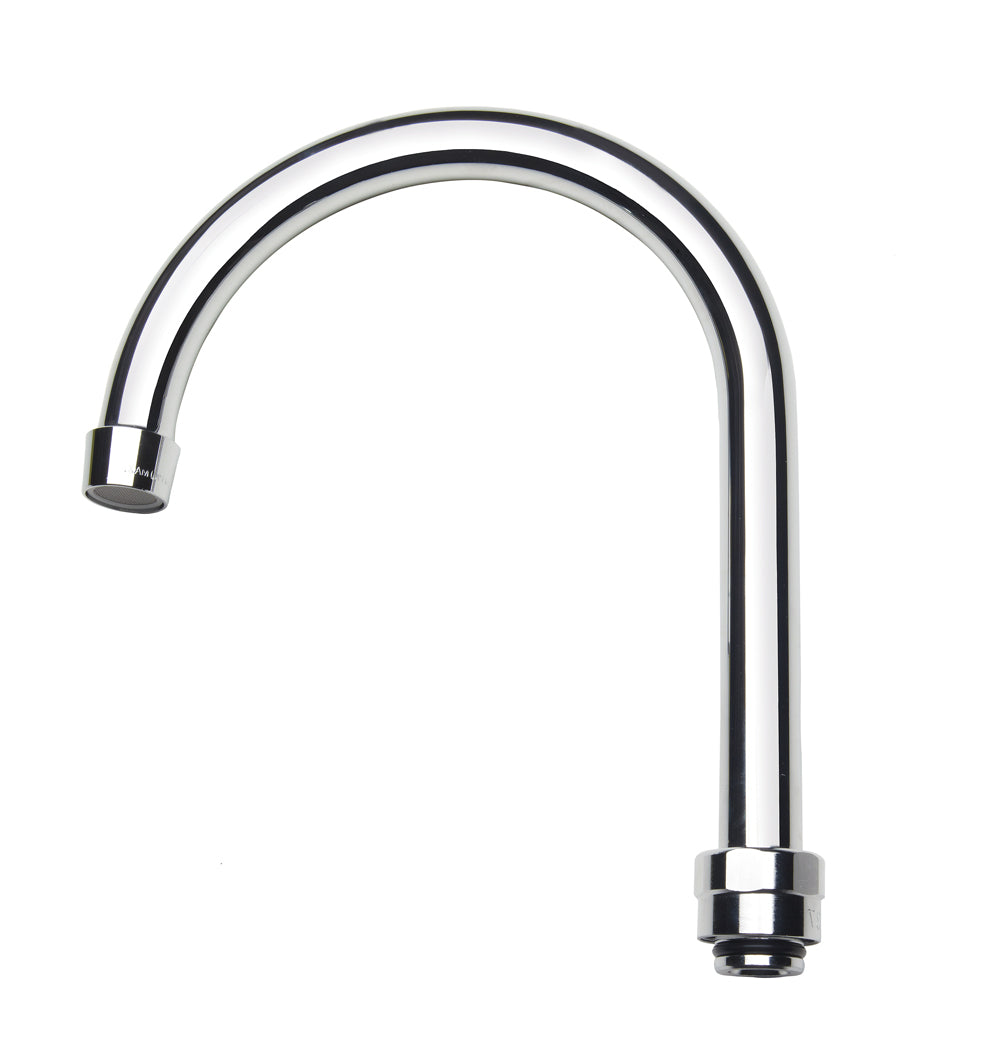 Krowne 19-228L. Silver Series 6" Wide Gooseneck Spout.