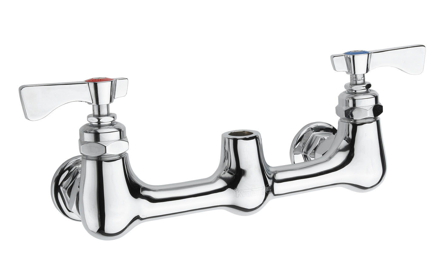 Krowne 21-108L. ROYAL SERIES 8" CENTER Wall BASE FOR Pre-rinse (3/8" FEMALE THREAD).