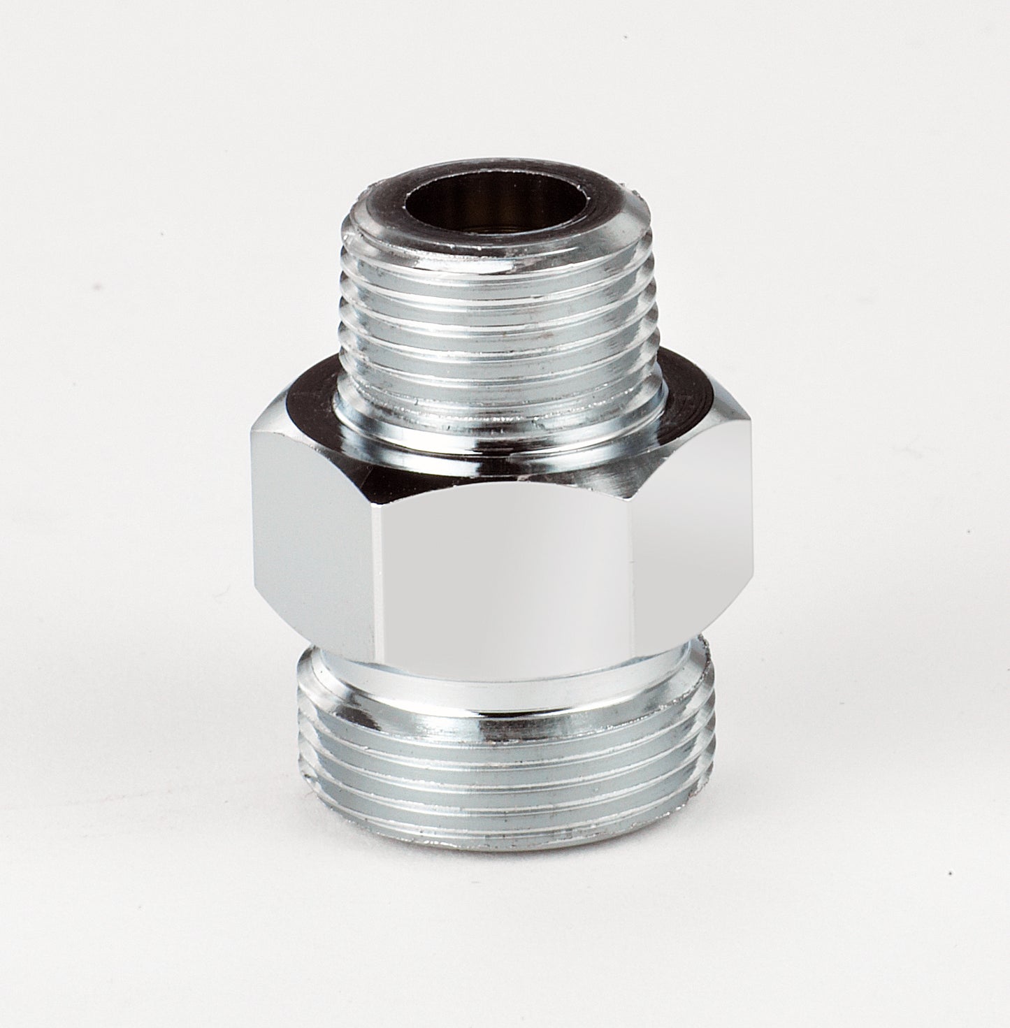 Krowne 21-113L. Pre-rinse Hose to Top of Riser Adapter for Chicago. Converts Pre-rinse Hose to 3/8" Male fitting.