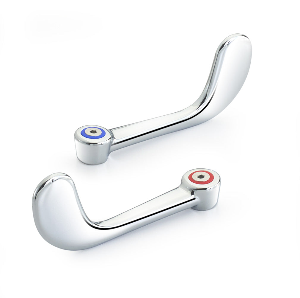 Krowne 21-313. VANDAL RESISTANT WRIST BLADE HandLES, INCLUDES SCREWS AND ALLEN WRENCH.