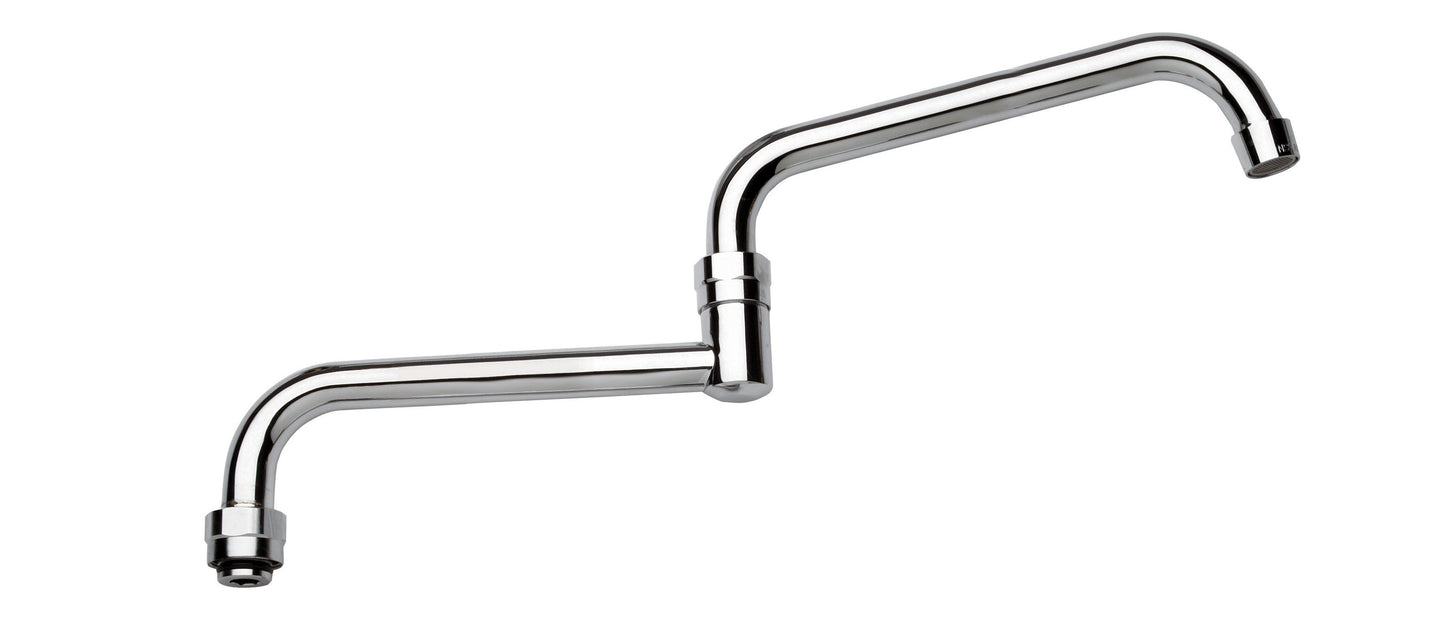 Krowne 21-426L. ROYAL SERIES 18" Double JOINTED REPLACEMENT SPOUT.