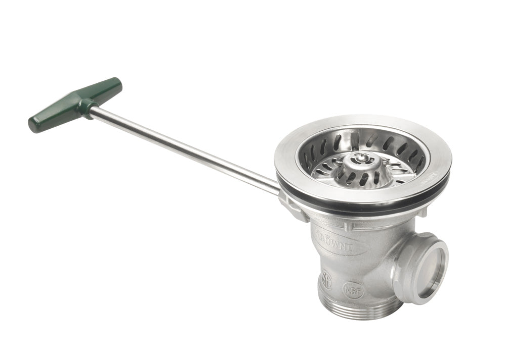 Krowne 22-800 ROTARY WASTE Drain, NICKEL PLATED CAST BRONZE