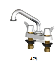 Union Brass 47S Chrome Ldry, 6" Spout, Comp.