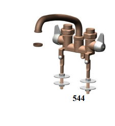 Union Brass 544 Laundry With 1/4 Turn & Legs