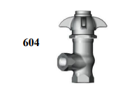 Union Brass 604 3/8"-18 Self Close Angle Stop