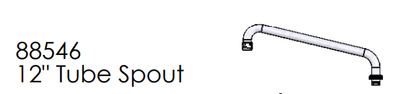 Union Brass 88546 12" Spout Assy (New) For 48