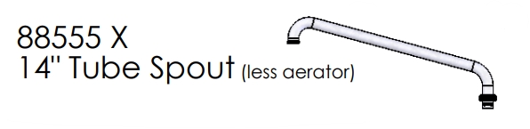 Union Brass 88555X 14" Ldry Spout Less Aer.