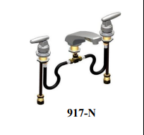 Union Brass 917-N Chrm Spread Lav W/Dec.Hdl 1/4T