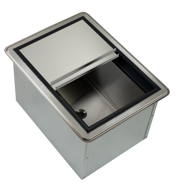 Krowne D278-7 Krowne D278-7. DROP-IN ICE BIN, 20" X 15" WITH BUILT IN 7-CIRCUIT COLD PLATE, SLIDING COVER