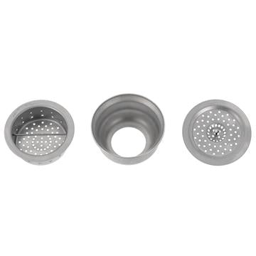 CHG D34-Y011 Encore Stainless Steel Box Pattern Drain Bowl, Basket, and Cover