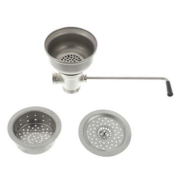 CHG D63-4160 Encore Twist Handle Box Pattern Drain, 6-1/2" Sink Opening, 2" Outlet
