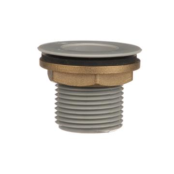 CHG E16-3010-LW Encore Gray ABS Sink Drain 1-1/2" L, 1-3/8" Dia. Sink Opening, 2" Face Flange, Includes: Locknut & Washer, 1" NPT