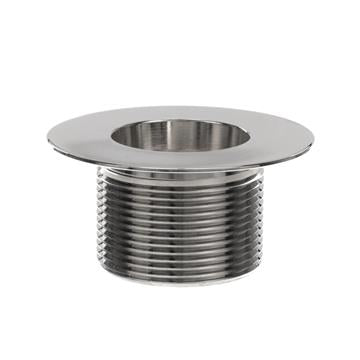 CHG E16-4051 Encore Nickel Plated Brass Sink Drain 1-1/2" L, 2" Dia Sink Opening, 3" Face Flange, 1-1/2" NPT