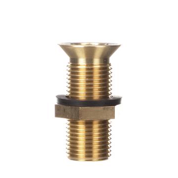 CHG E16-4174 Encore Nickel Plated Brass Sink Drain 3-1/2" L, 15/16" Dia. Sink Opening, 1-1/4" Face Flange, Includes: Locknut & Washer, 1/2" NPT