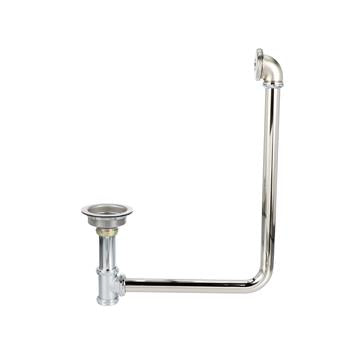 CHG E40-4890 Encore Duo Basket Drain, with Overflow Assembly, 3-1/2" Sink Opening, 4-1/2" Face Flange, Stainless Steel, 1-1/2"