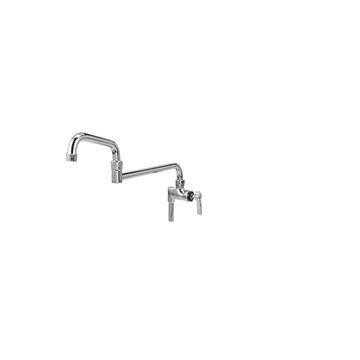 CHG KL55-7018 Encore Brass Chrome Plated Add-on Faucet with 18" Double Jointed Spout