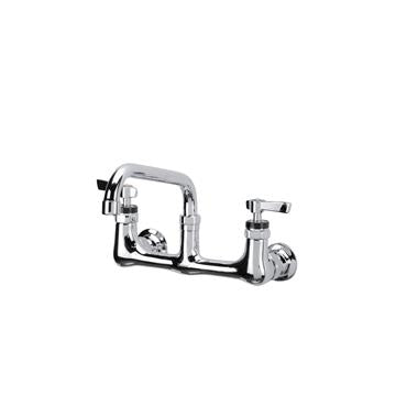 CHG KL67-6012 Encore 6" OC Brass Chrome Plated Elevated Deck Mount Faucet with 12" Swivel Spout