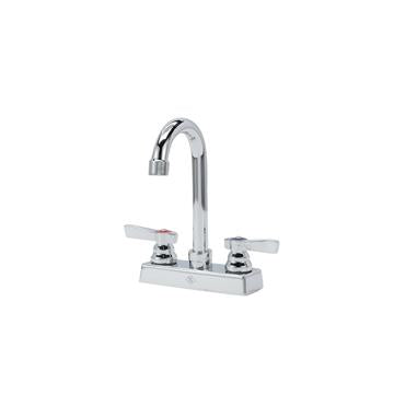 CHG TLL11-4100-SE1Z Top-Line 4" OC Deck Mount Faucet Ceramic Valves with 3-1/2" Swivel Gooseneck Spout