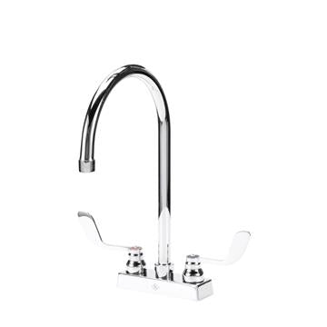 CHG TLL11-8101-SE1Z Top-Line 8" OC Deck Mount Faucet Ceramic Valves with 8-1/2" Swivel Gooseneck Spout