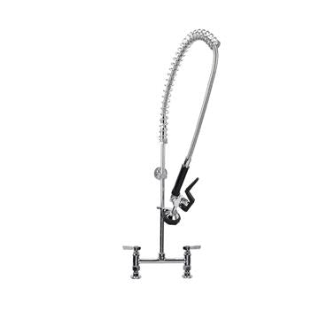CHG TLP61-11L4-BRZ Top-Line 8" OC Elevated Deck Mount Pre-rinse Assembly with PowerPulse 1.05 gpm Spray, Retail Packaging
