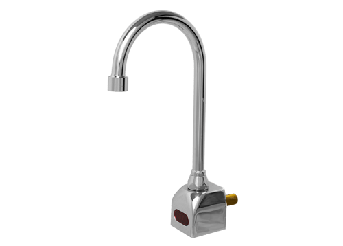Hydrotek H-6700C-LRDC Hardwired Gsnk Faucet, Wall Mount, Non-mixing, w/ DC Backup