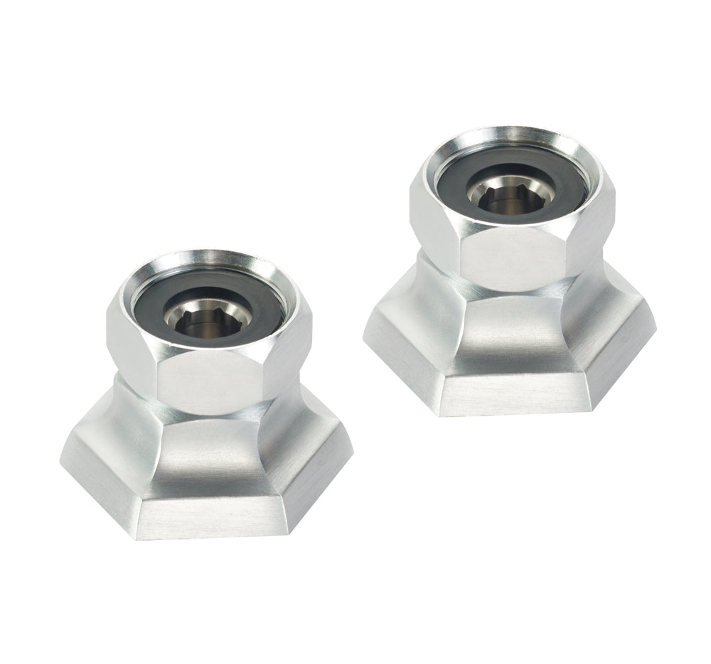 Krowne DX-100 Krowne DX-100. Solid chrome plated brass base with ultra-polish satin. Flange seal technology. 1/2" NPT female inlet. 1/4" adjustment per flange. Two rubber washers.