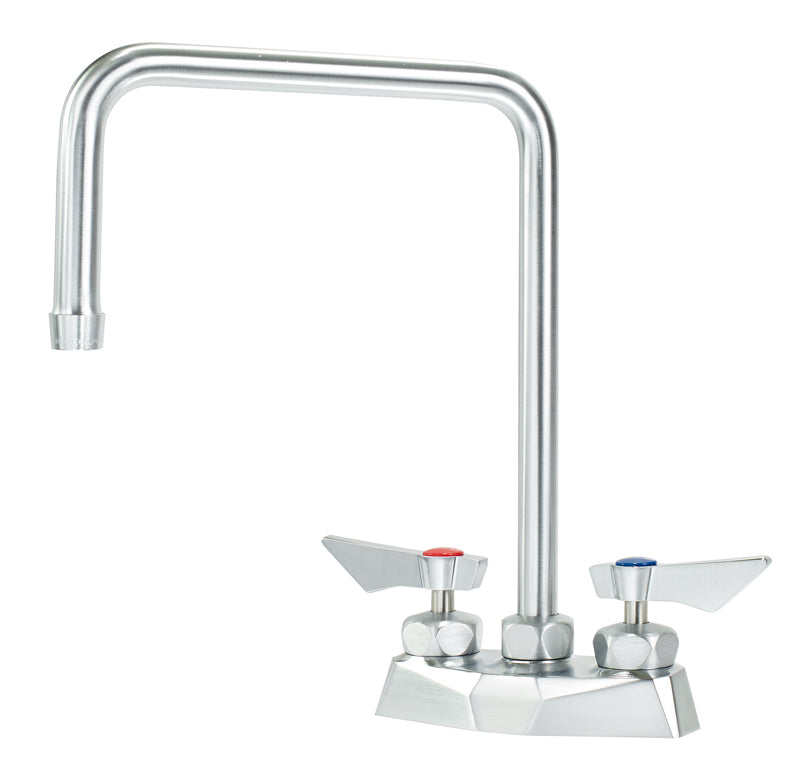 Krowne DX-302 DIAMOND SERIES 4" CENTER Deck Mount Faucet WITH 8-1/2" Double BEND SPOUT, INCLUDES MOUNTING HARDWARE