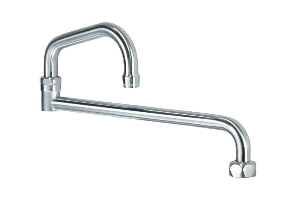 Krowne DX-426 Krowne DX-426. Diamond Series 18" Jointed Spout. Solid chrome plated brass base with ultra-polish satin.