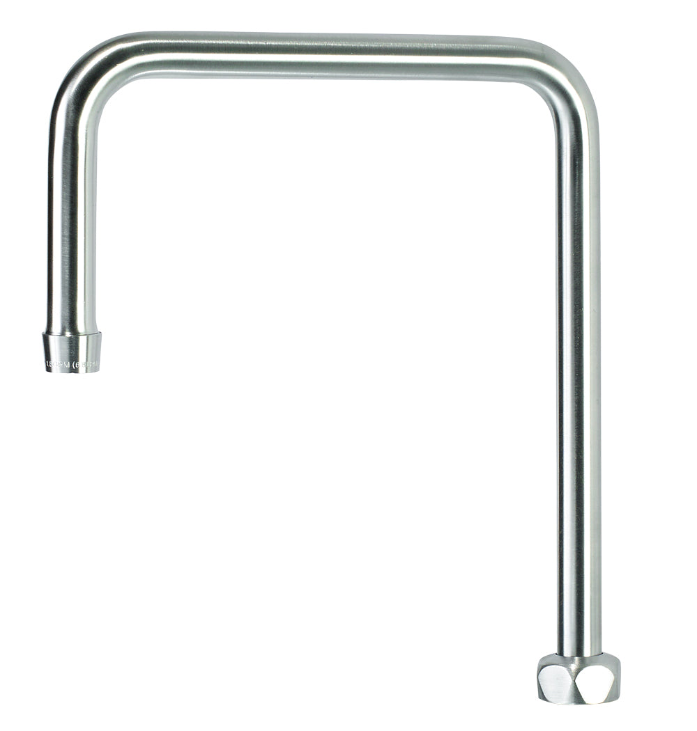 Krowne DX-432 Krowne DX-432. Diamond Series 8-1/2" Wide Double Bend Spout. Solid chrome plated brass base with ultra-polish satin.
