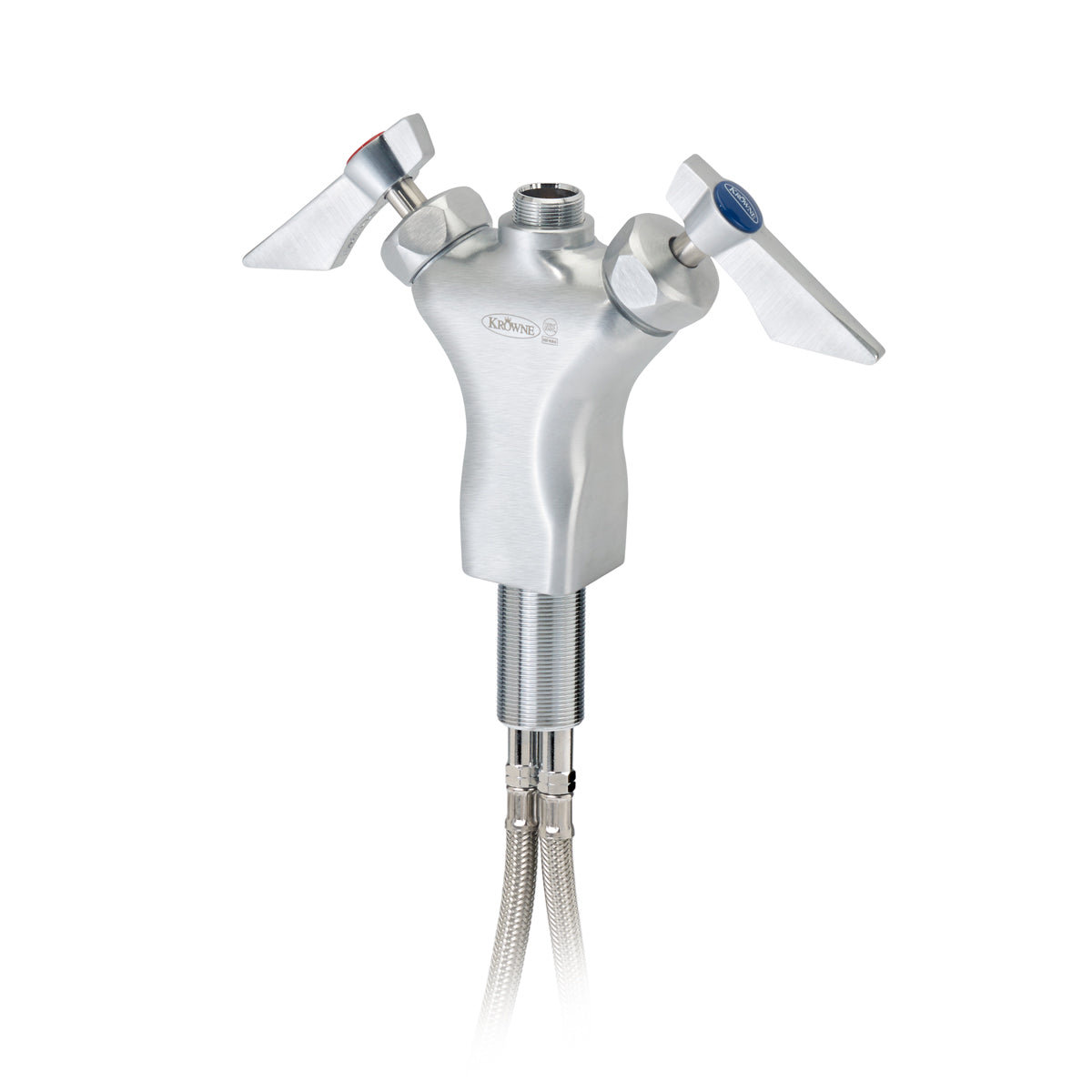 Krowne DX-6XX Krowne DX-6XX. Diamond Series Single Hole Deck Mount Faucet Body (No Spout). 1/4 turn high performance Ceramic cartridge Valves with integral check. Solid chrome plated brass base with ultra-polish satin.