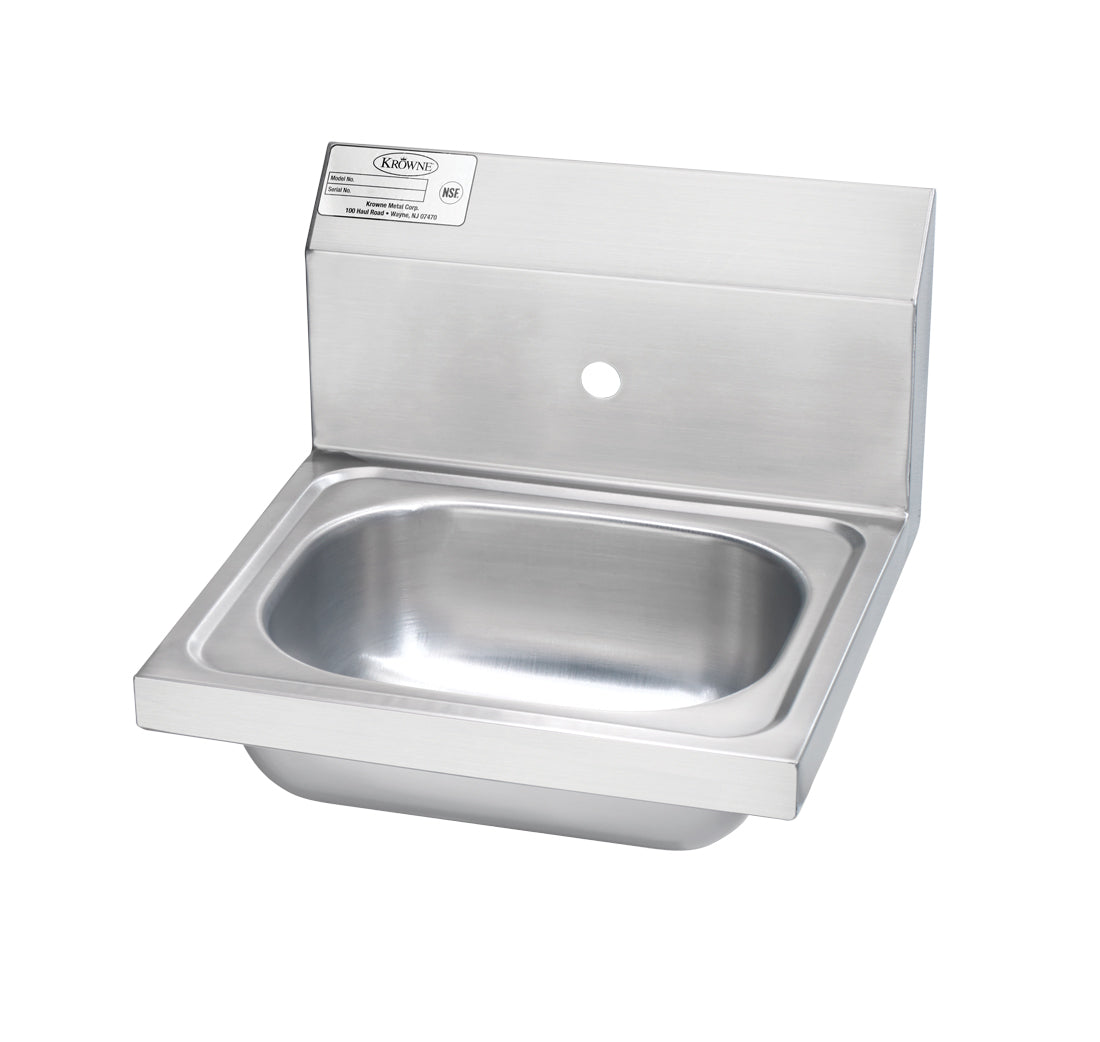 Krowne HS-11-LF Krowne HS-11-LF. 16"W Hand Sink Less Faucet with Single Faucet Hole