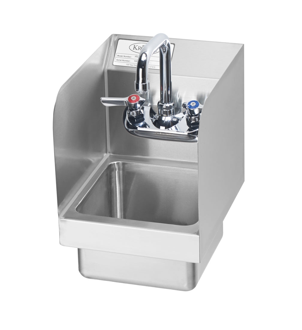 Krowne HS-19 Krowne HS-19. 9"W MiniMax Hand Sink with Side Splashes.
