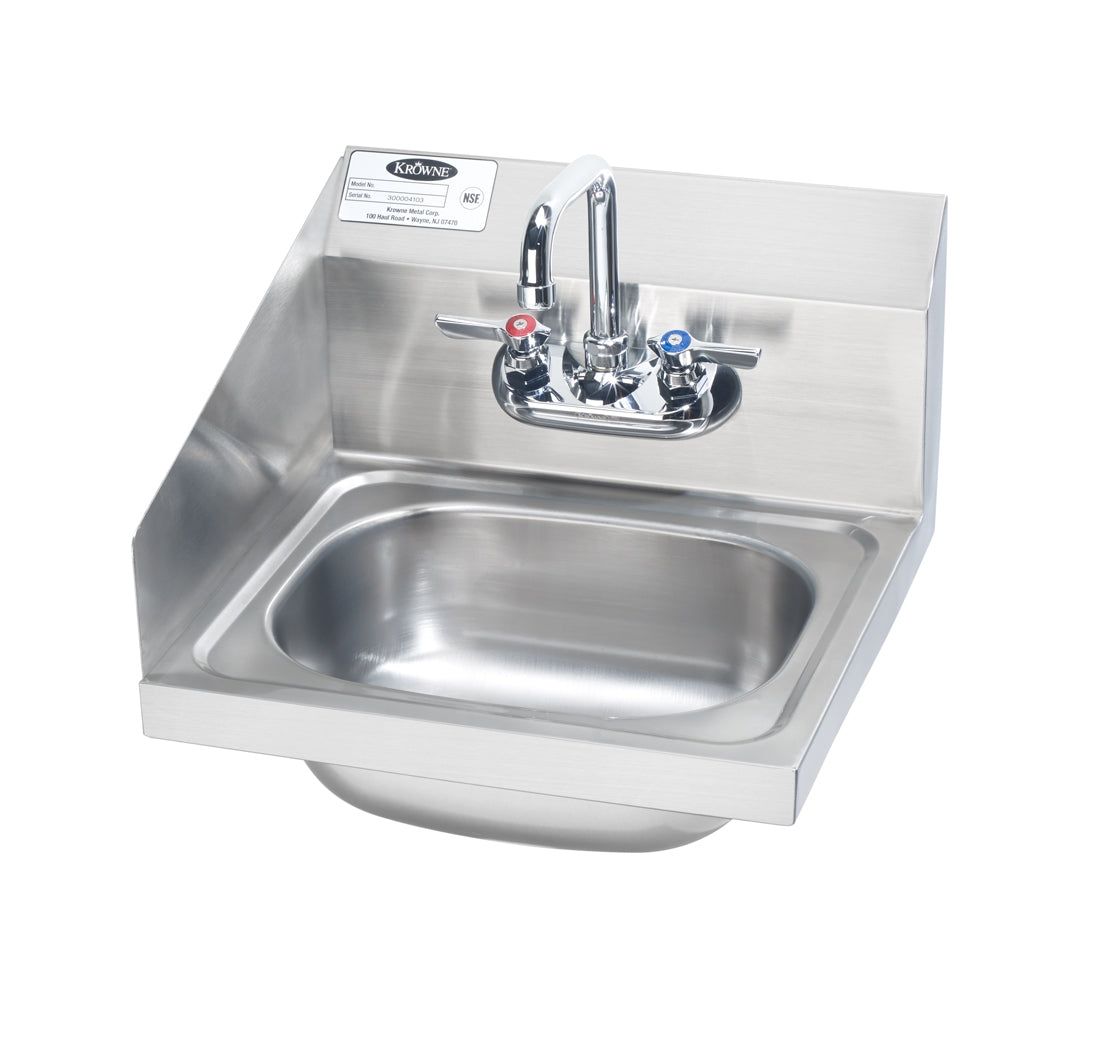 Krowne HS-2-LS Krowne HS-2-LS. 16"W Hand Sink with Left Side Splash.