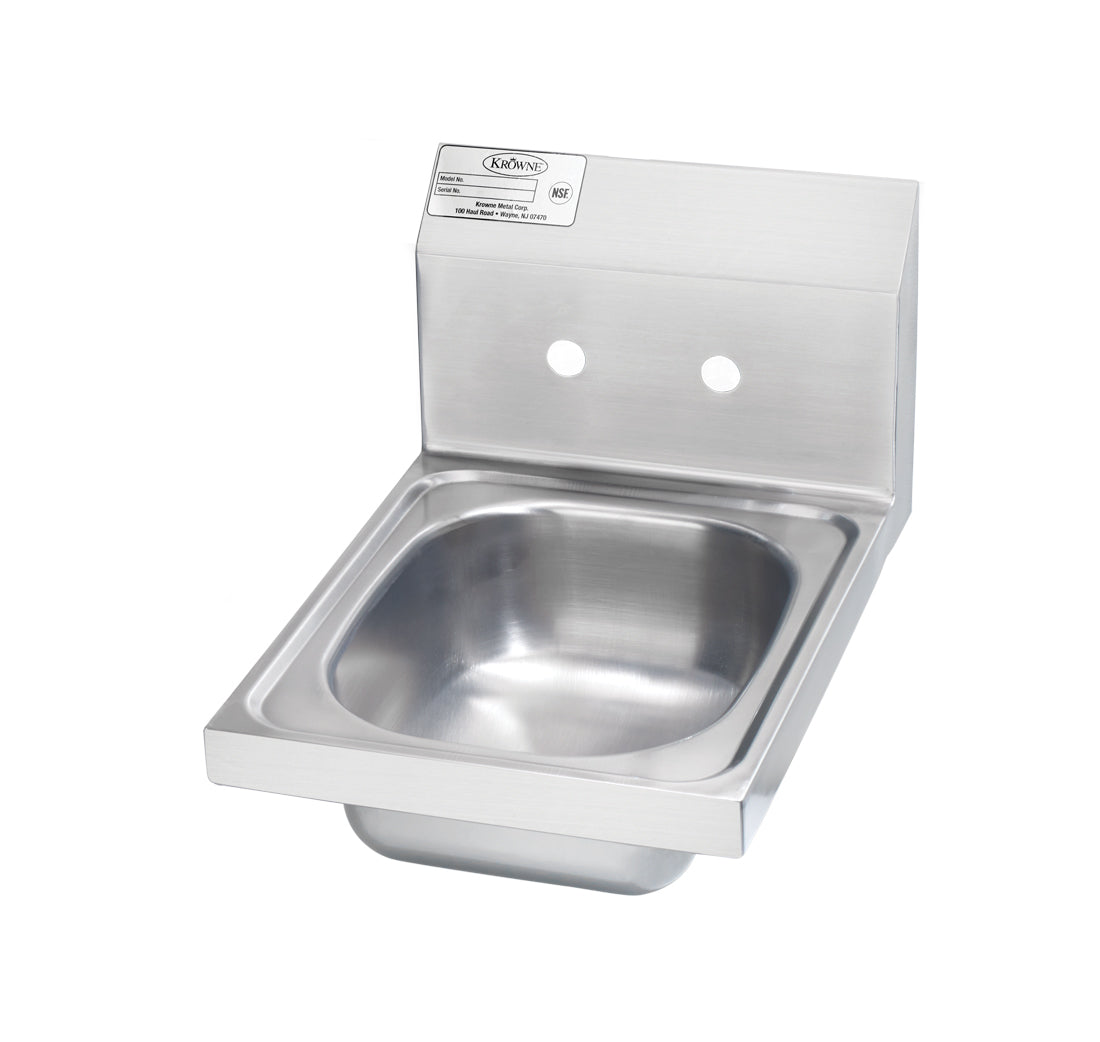 Krowne HS-9-LF. Hand Sink Less Faucet with 4" Center Faucet Holes, 12" .