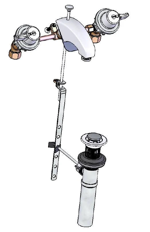 Union Brass 172 Slantback Lav W/Pop-Up Drain