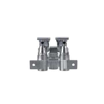 CHG KL25-3000KIT1 Encore Knee Valve with Dual Pedal and Wall Mount Spout Base with 3-1/2" Gooseneck Spout