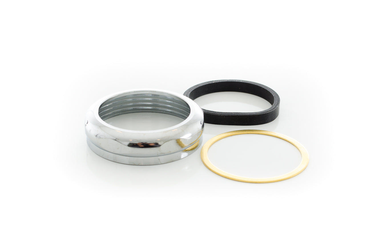 Pasco 1348-C 1-1-2" CP BR SJ NUT W/RING-WASHER