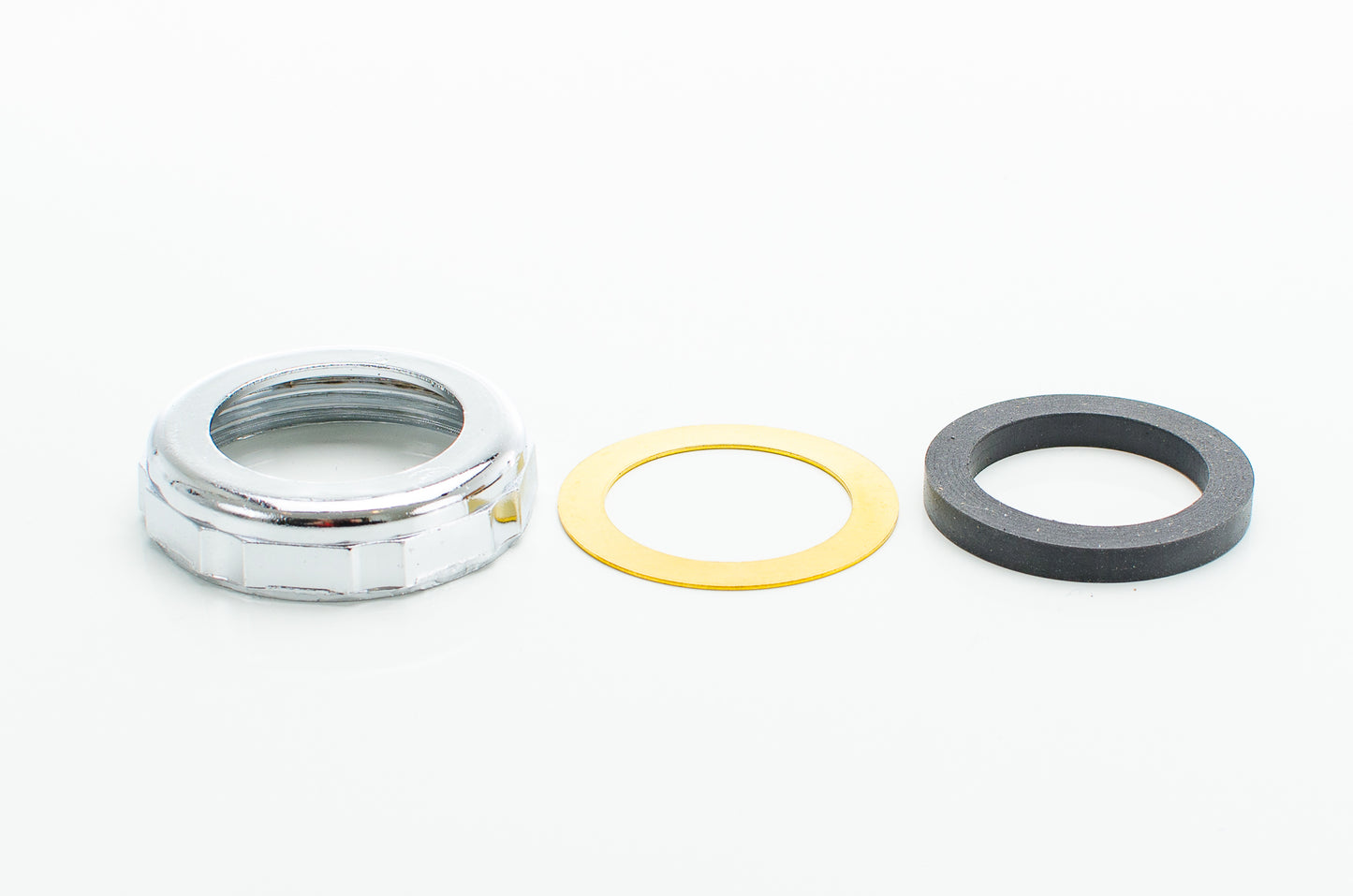 Pasco 1350-C. Chrome Slip Joint Nut Sets with Washer, Friction Ring.
