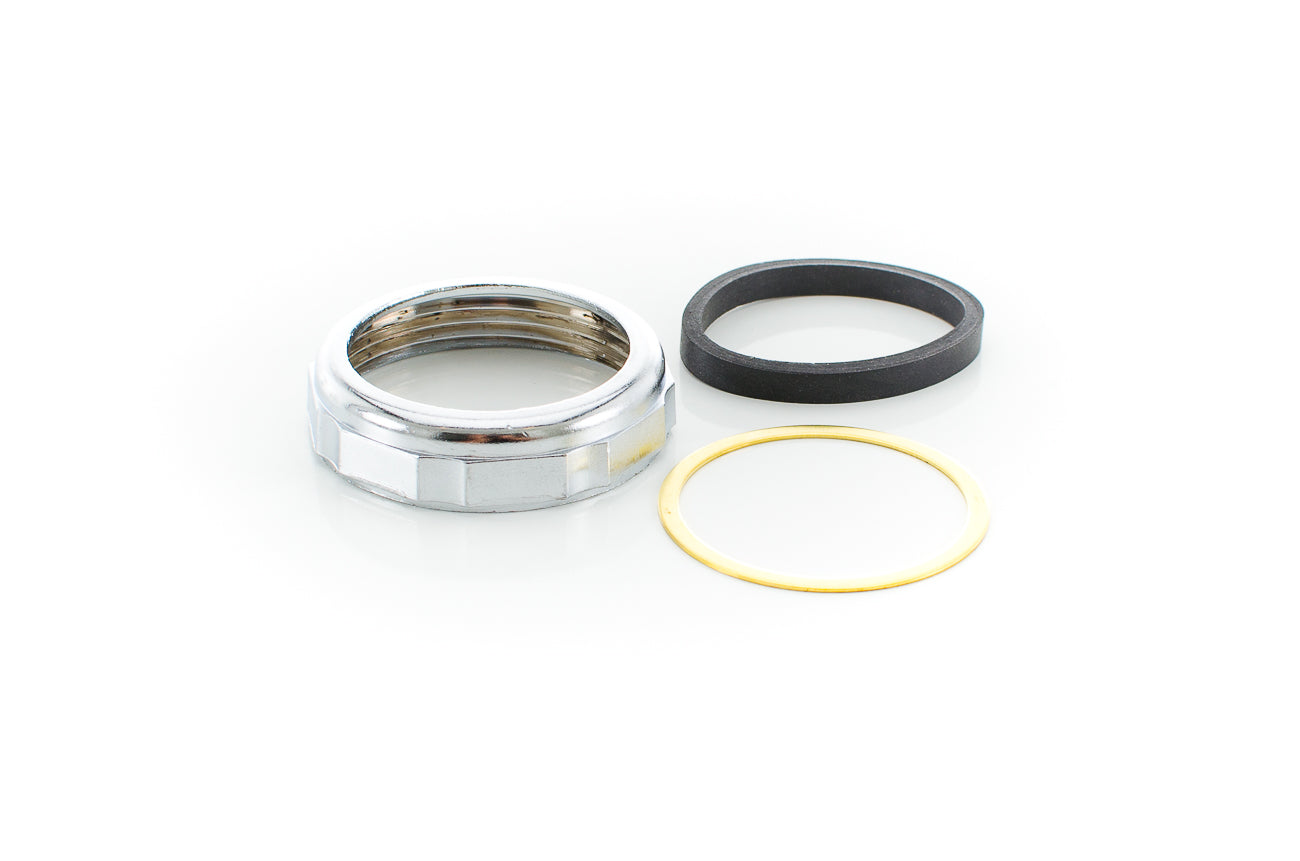 Pasco 1351-C. Chrome Slip Joint Nut Sets with Washer, Friction Ring.