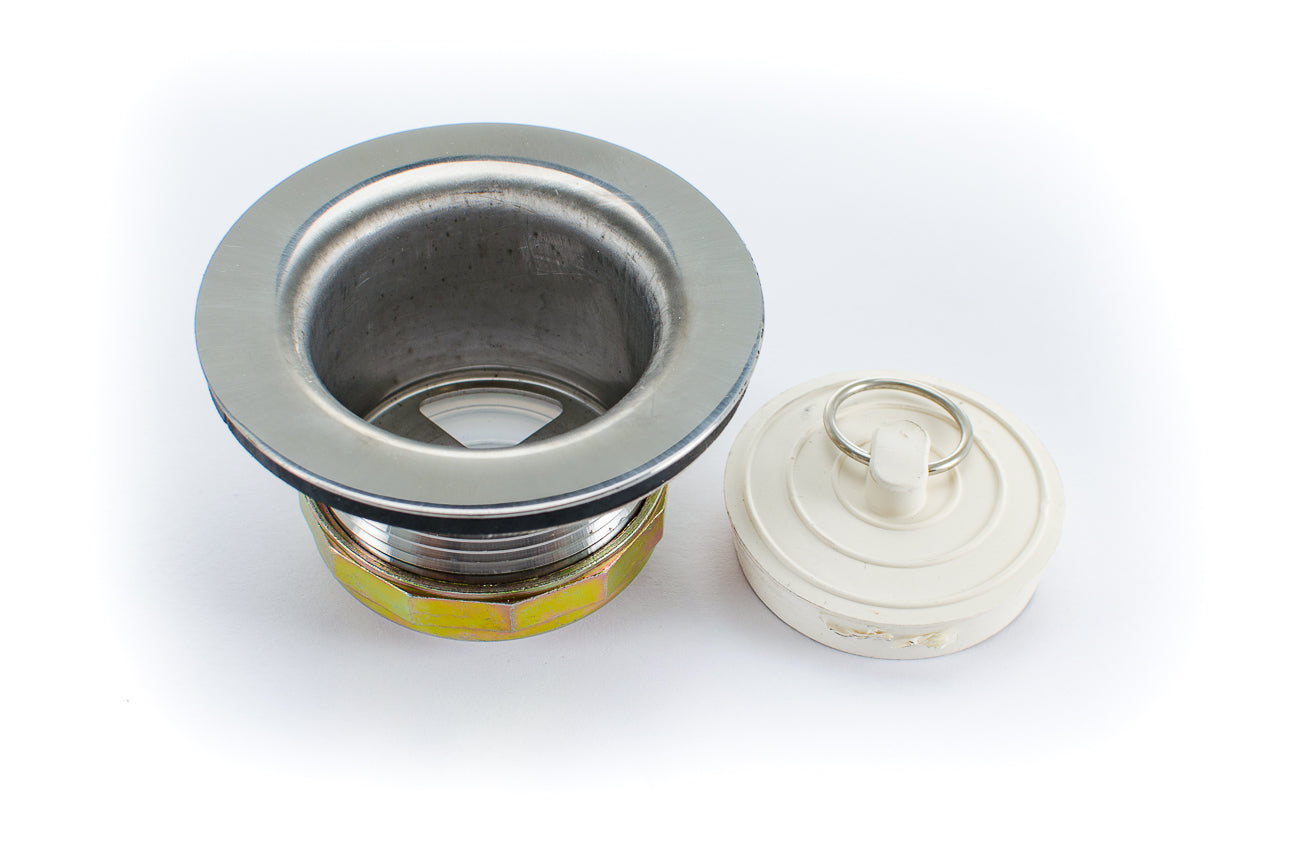 Pasco 1370. For 2� - 2-/12�. Outlet CP Brass Body. Rubber Plug. Complete with washers & nuts.